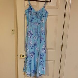 NWT Hutch Blue Print Lined Maxi Dress sz 6